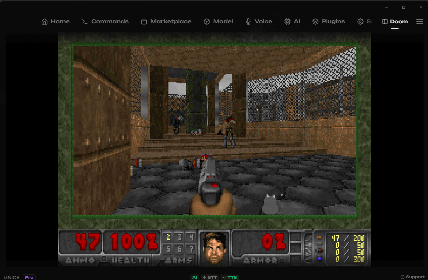 Doom, запущенный внутри Astra